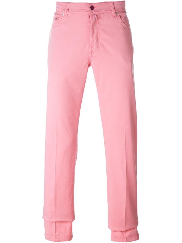 Kiton Cropped Straight Leg Trousers