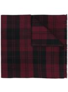 Valentino Plaid Scarf - Red