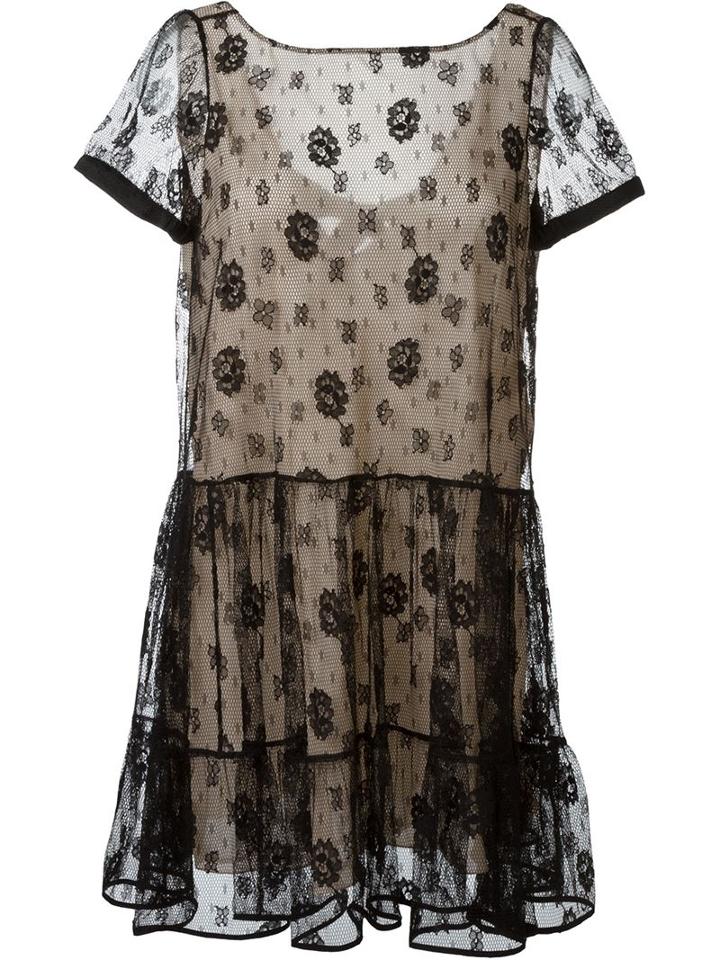 Red Valentino Lace Dress, Women's, Size: 40, Black, Polyester/polyamide/viscose