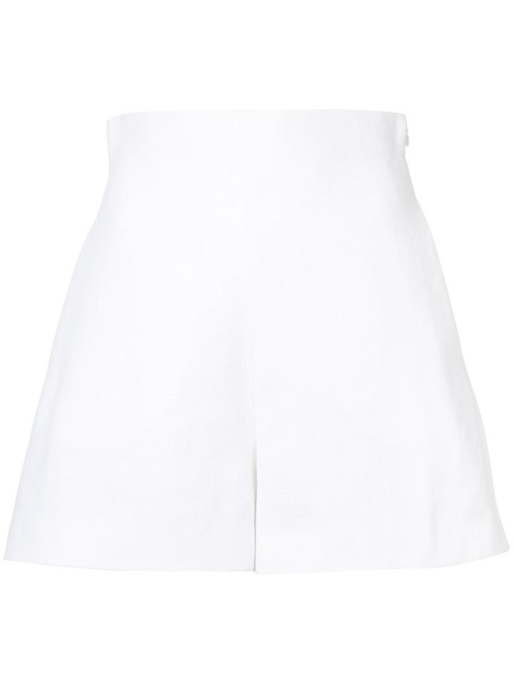 Delpozo High Waisted Shorts - White