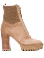 Gianvito Rossi Zip-up Ankle Boots - Neutrals