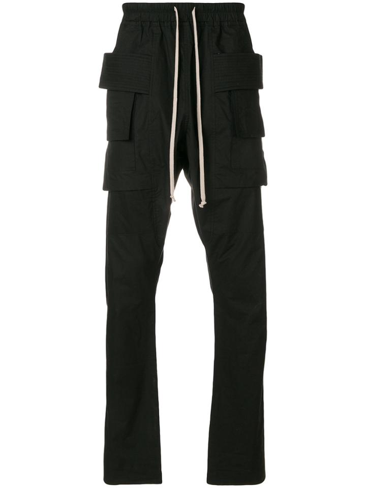 Rick Owens Drkshdw Cargo Pocket Trousers - Black