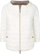 Herno Reversible Padded Zipped Jacket - Nude & Neutrals