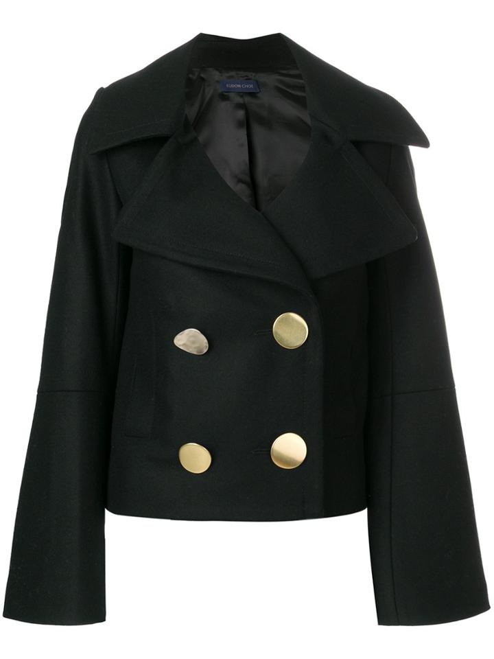 Eudon Choi Oversized Button Jacket - Black