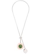 Marni Sphere Charm Necklace - Silver