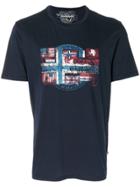 Napapijri Flag Print T-shirt - Blue