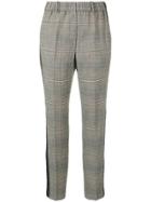 Incotex Prince Of Wales Print Trousers - Grey