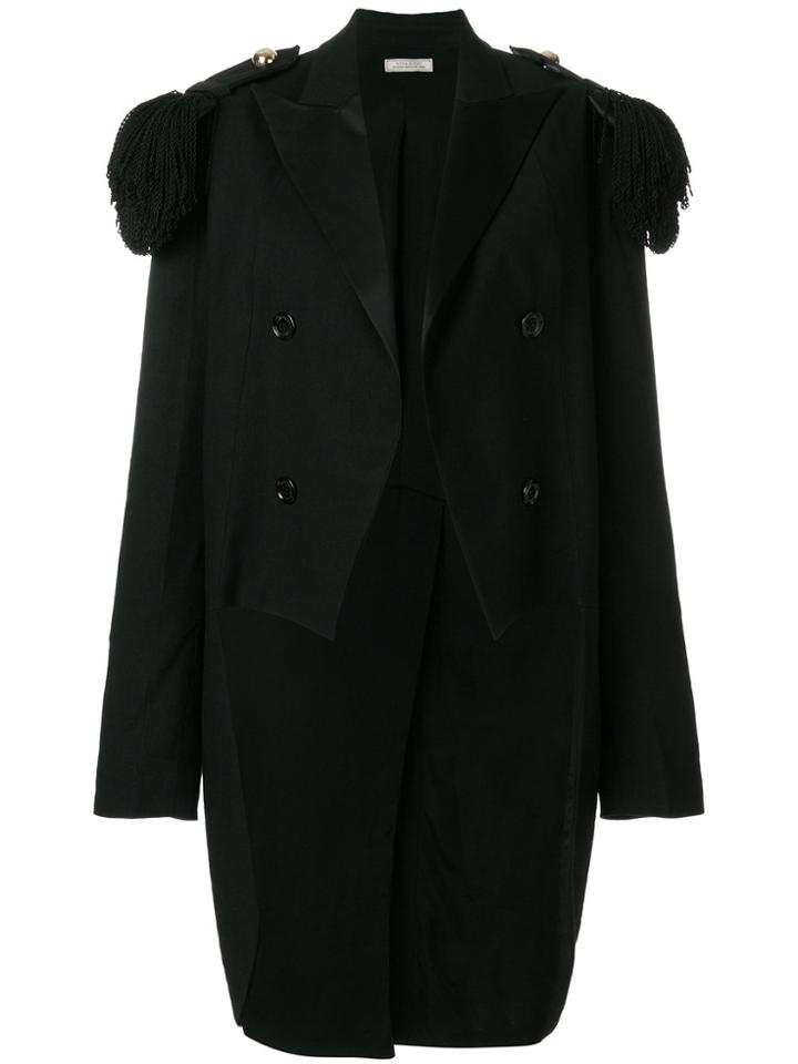 Nina Ricci Fringed Epaulette Jacket - Black