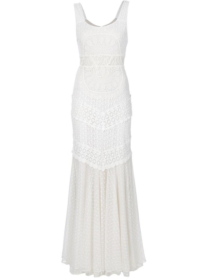 Alice+olivia Embroidered Lace Gown