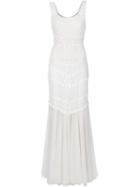 Alice+olivia Embroidered Lace Gown