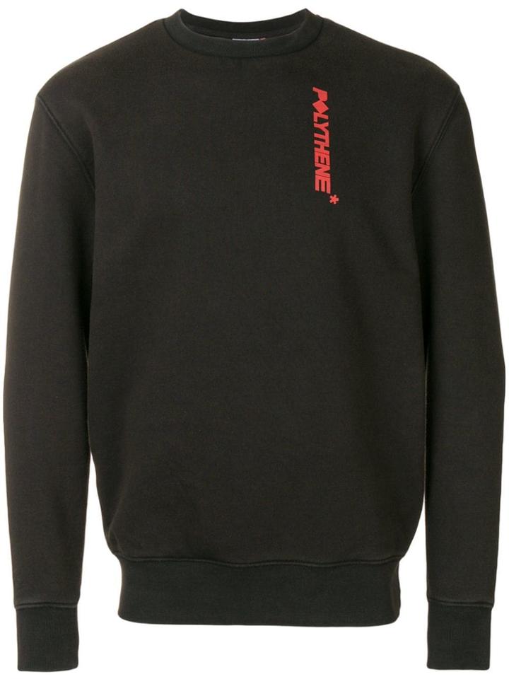 Polythene* Optics Logo Print Sweatshirt - Black