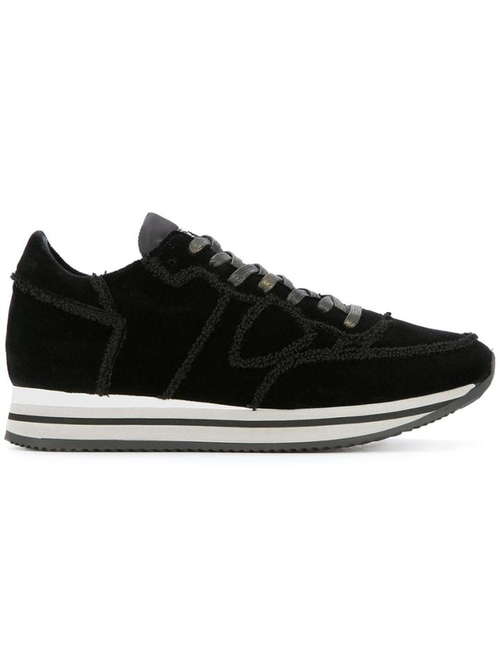 Philippe Model Paneled Sneakers - Black