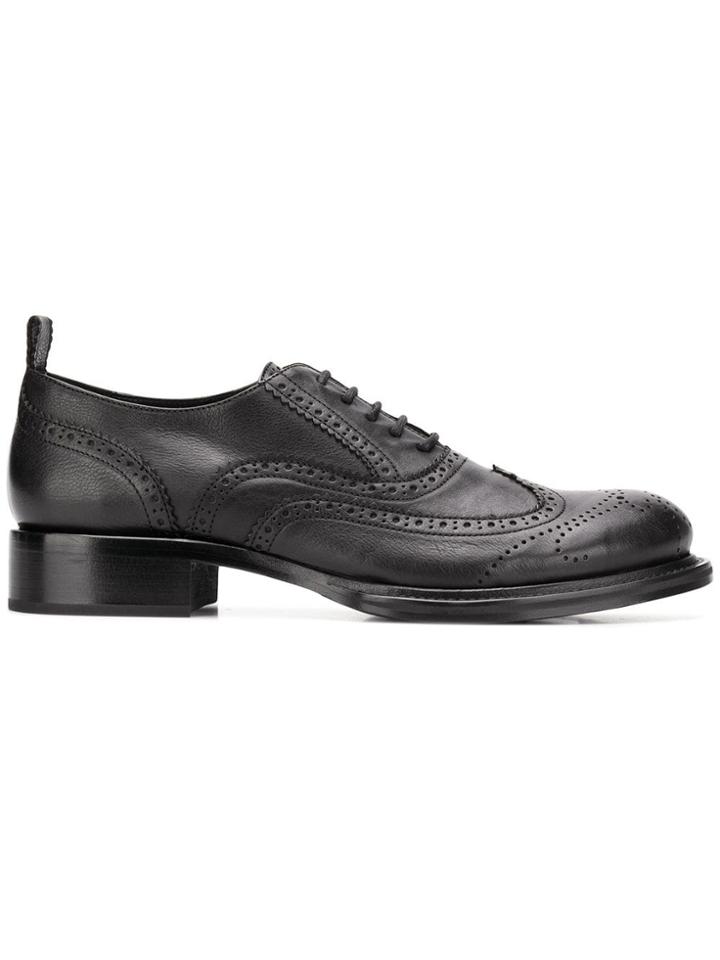 Ann Demeulemeester Grained Brogues - Black