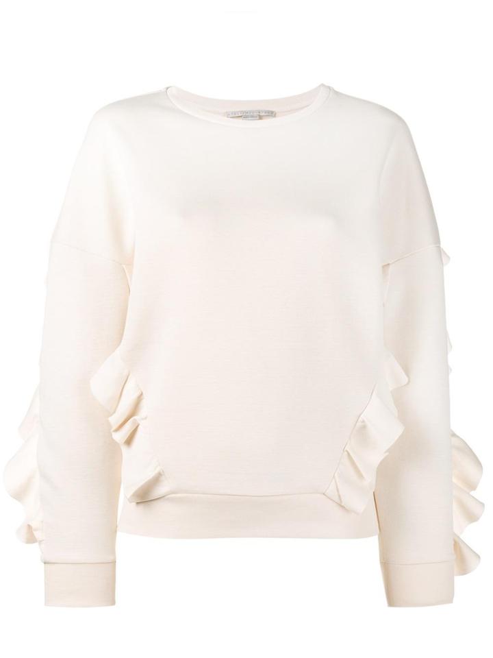 Stella Mccartney Ruffle Trimmed Sweatshirt - Nude & Neutrals