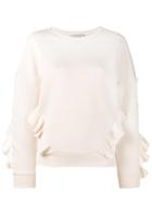 Stella Mccartney Ruffle Trimmed Sweatshirt - Nude & Neutrals