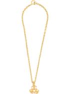 Chanel Vintage 3 Cc Necklace - Gold