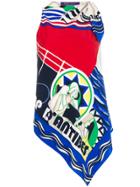 Ralph Lauren Collection Scarf Print Blouse - Red