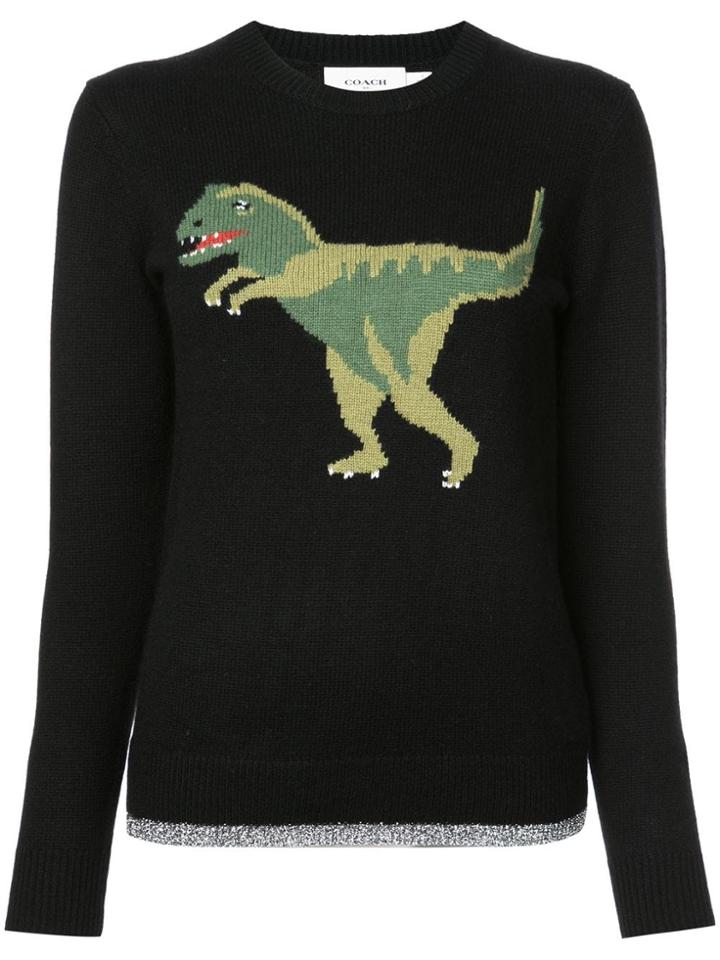 Coach Rexy Intarsia Jumper - Black