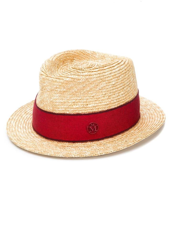 Maison Michel Henrietta Fedora Hat - Nude & Neutrals