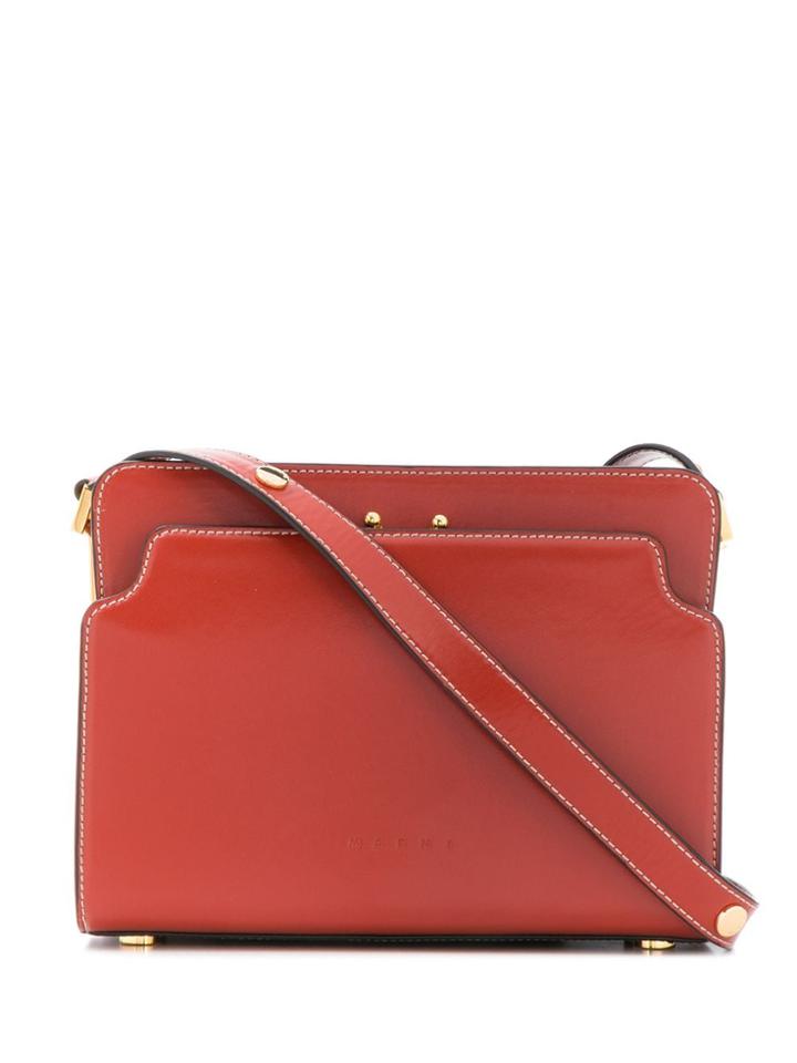 Marni Accordion Shoulder Bag - Red