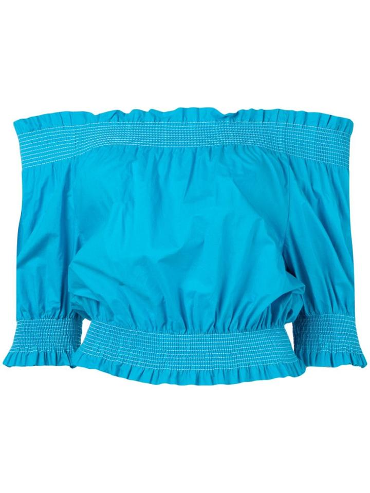 P.a.r.o.s.h. Off-the-shoulder Top - Blue