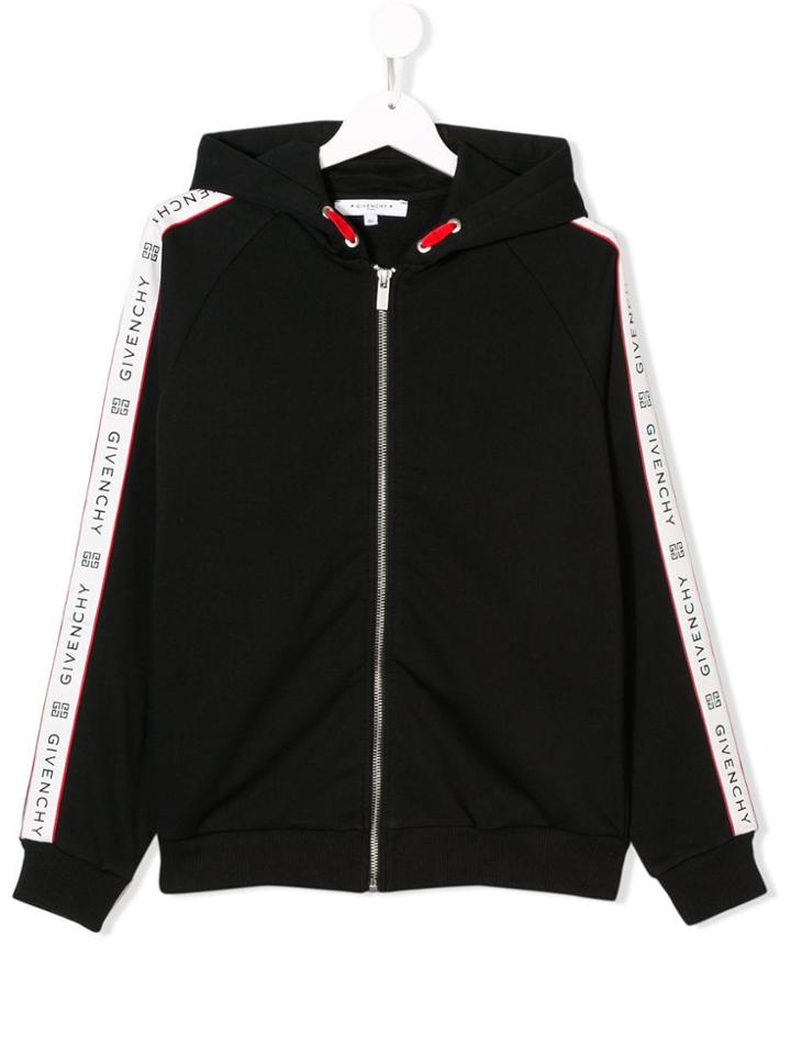 Givenchy Kids Logo Print Hoodie - Black