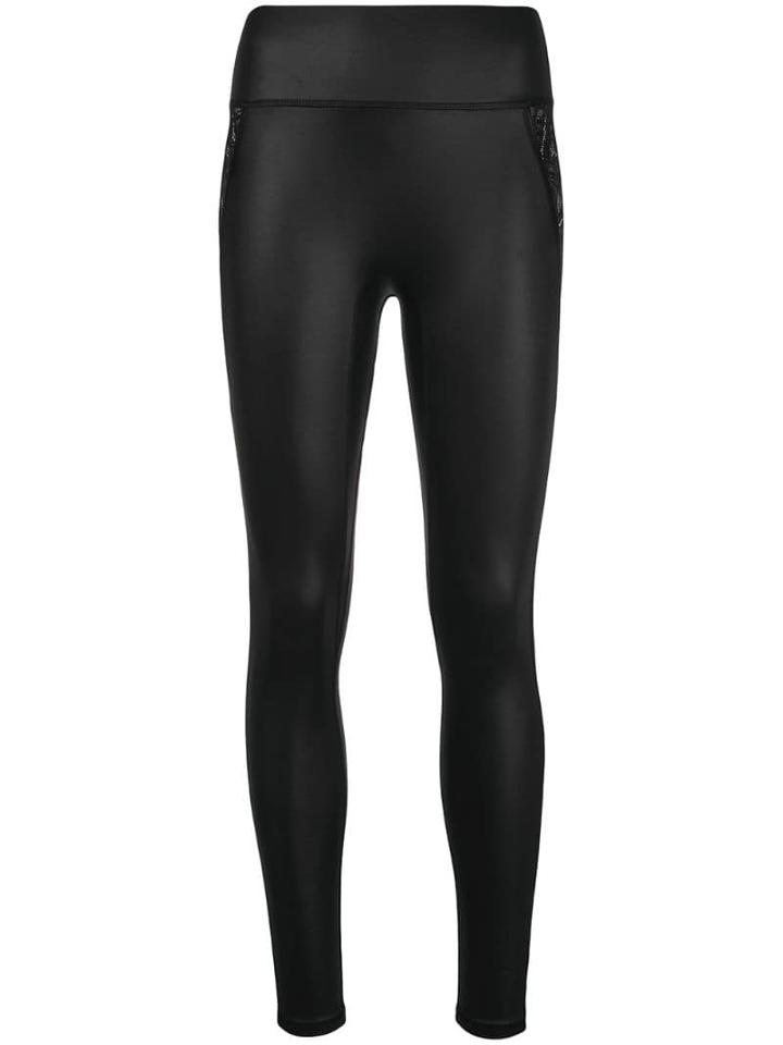 Kiki De Montparnasse Lace-detail Leggings - Black