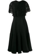 Valentino Lace Layered Dress - Black