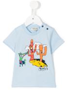 Kenzo Kids - Printed T-shirt - Kids - Cotton - 9 Mth, Blue