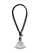 Lanvin Pearl Tassel Necklace - Black