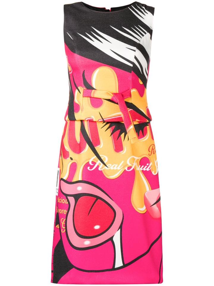 Moschino Billboards Dress - Pink & Purple