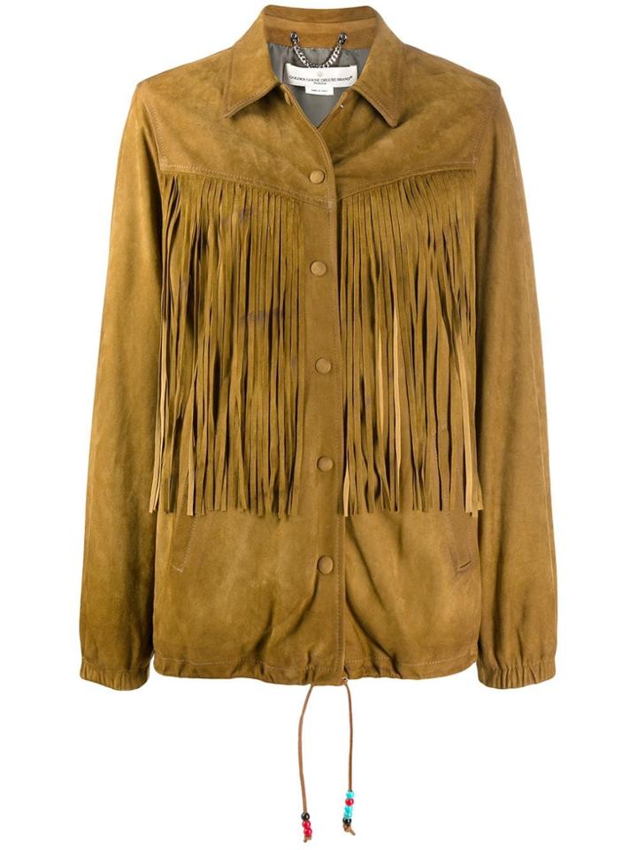 Golden Goose Fringed Jacket - Brown