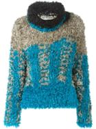 Issey Miyake Vintage Fluffy Sweater - Blue
