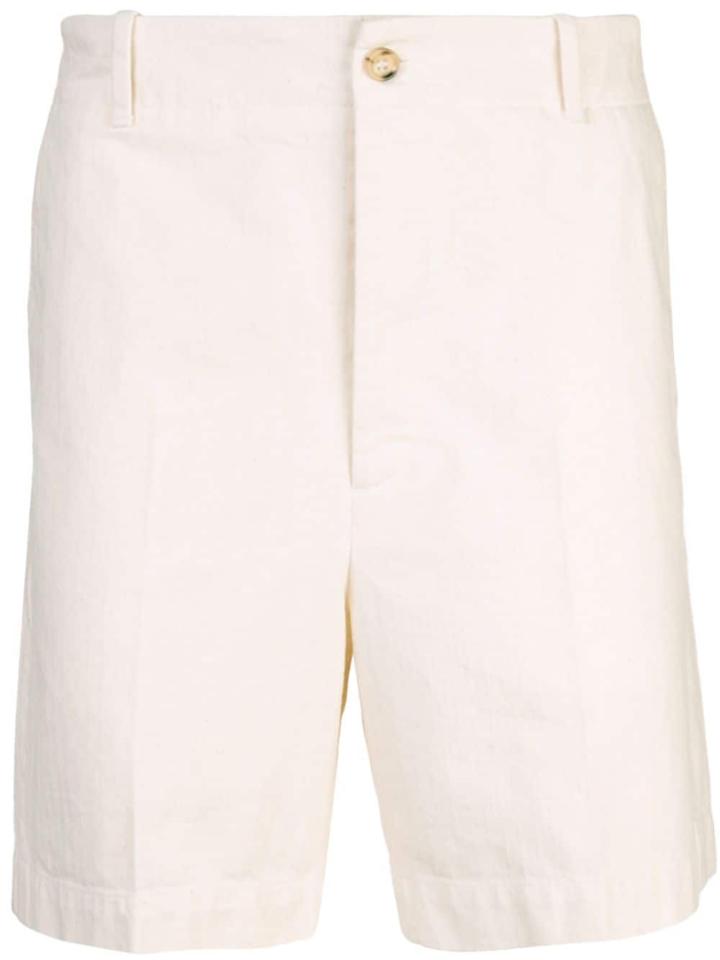Gucci Embroidered Chino Shorts - White