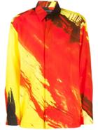 Issey Miyake Men Graphic-print Long-sleeve Shirt - Yellow