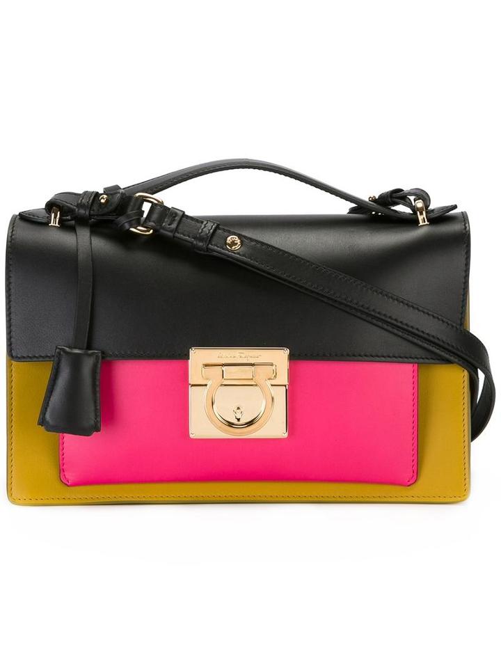 Salvatore Ferragamo Aileen Shoulder Bag, Black, Calf Leather