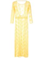 Brigitte Sheer Maxi Dress - Yellow
