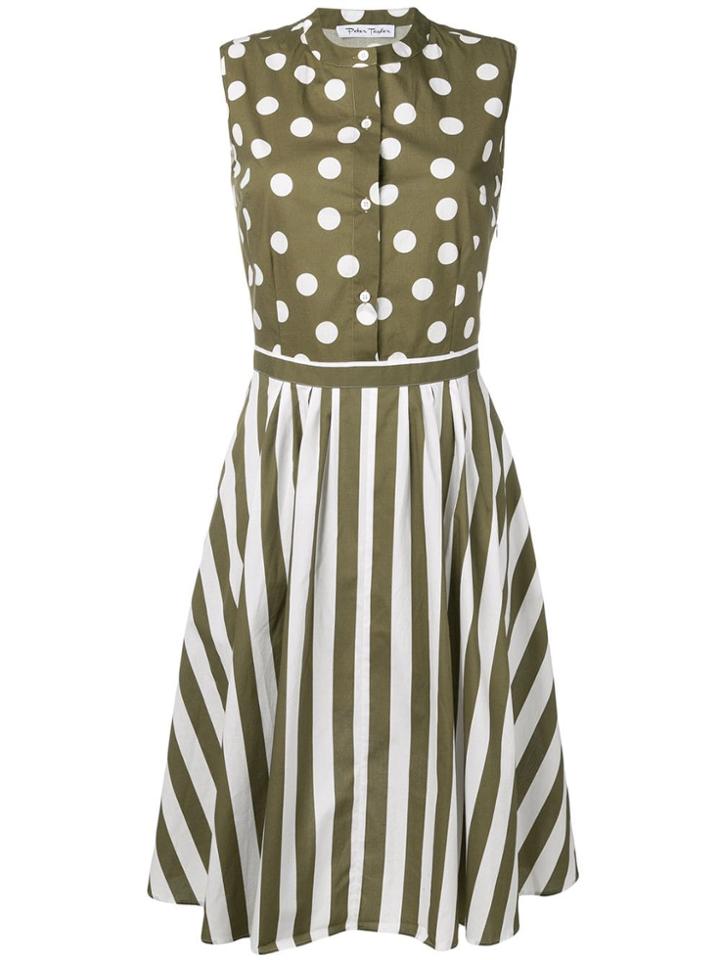 Peter Taylor Codiletta Patterned Shirt Dress - Green