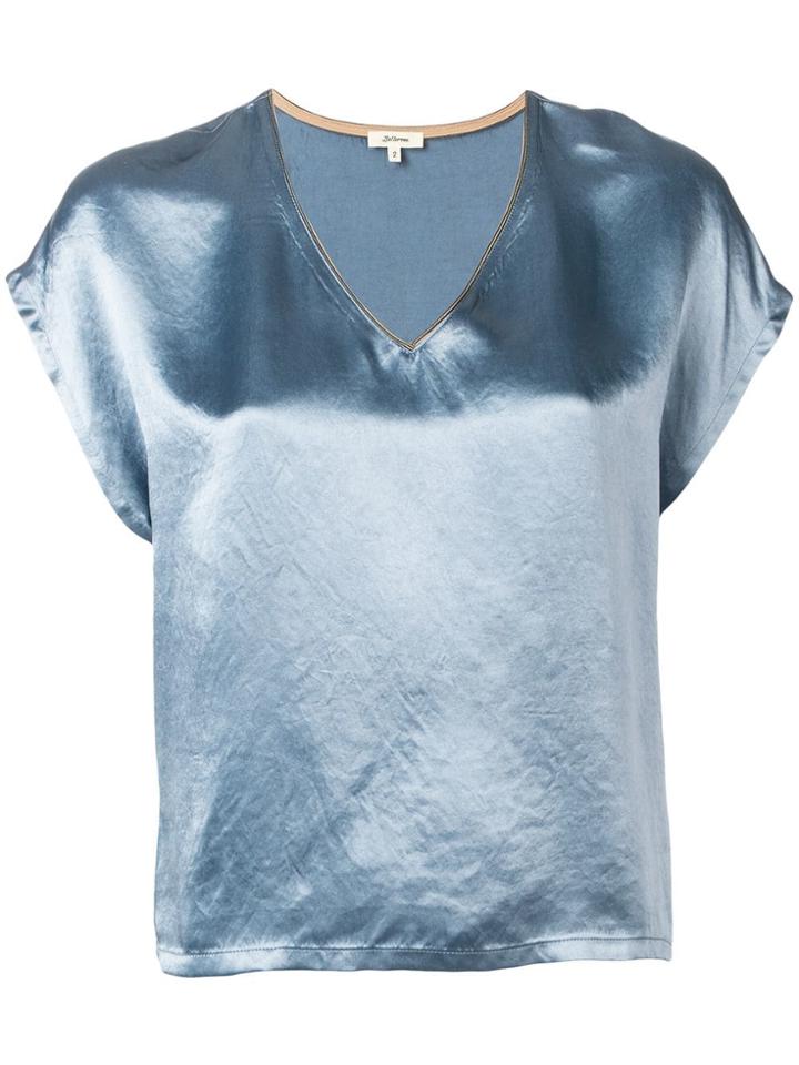 Bellerose Satin Loose Fit Blouse - Blue
