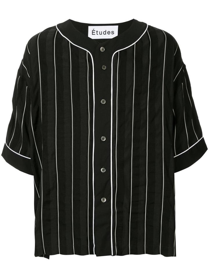 Études Harlem Striped Shirt - Black