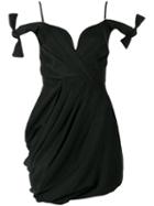 Zimmermann Winsome Drape Cocktail Dress, Women's, Size: 1, Black, Silk/polyester