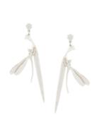 Alex Monroe - Damselfly Earrings - Women - Silver/amethyst - One Size, Women's, Metallic, Silver/amethyst