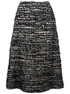 Simone Rocha A-line Skirt, Women's, Size: 10, Black, Cotton/nylon/polyester/wool