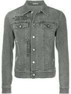 Dior Homme Printed Denim Jacket - Grey