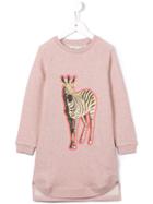 Stella Mccartney Kids 'sapphire' Sweatshirt Dress, Toddler Girl's, Size: 5 Yrs, Pink/purple