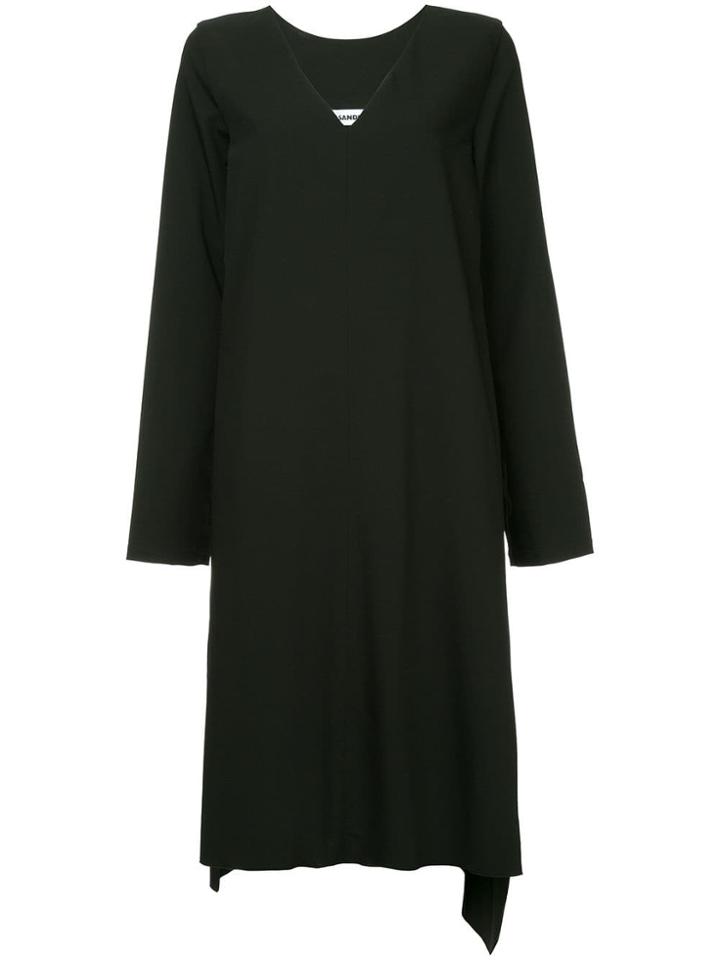 Jil Sander Asymmetric Oversized Dress - Black