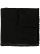 Ermenegildo Zegna Fringed Scarf - Black