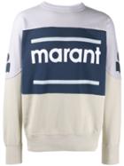 Isabel Marant Gallianh Logo Print Sweater - Neutrals