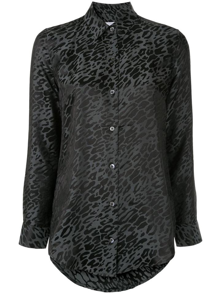 Equipment Animal Print Shirt - Black