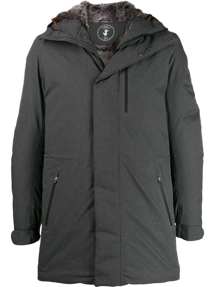 Save The Duck Padded Hooded Coat - Grey